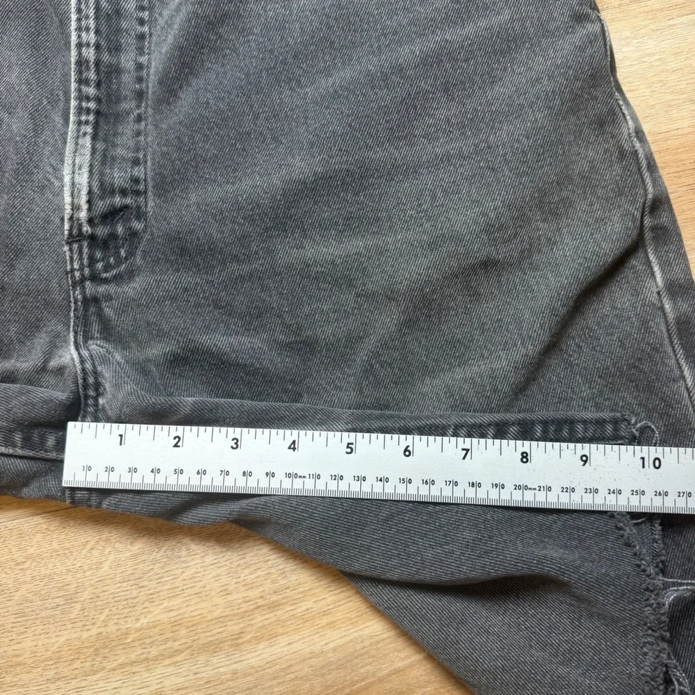 Vintage Levis 550 Cut Off Denim Shorts Mens 34 Black Relaxed Fit Distressed 90s